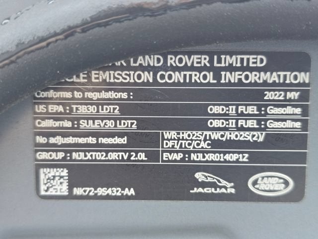 2022 Land Rover Range Rover Evoque SE
