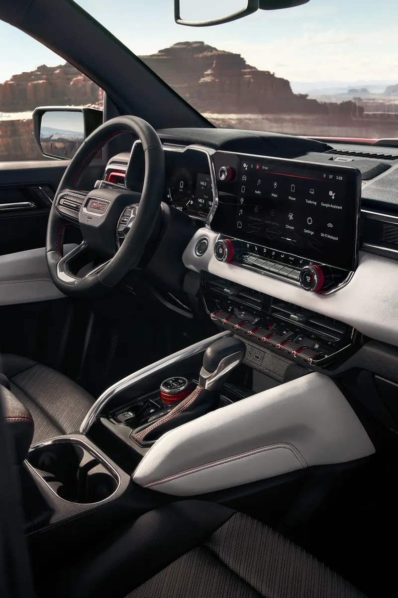 2026 GMC Canyon infotainment system at Cardinale GMC in Seaside CA