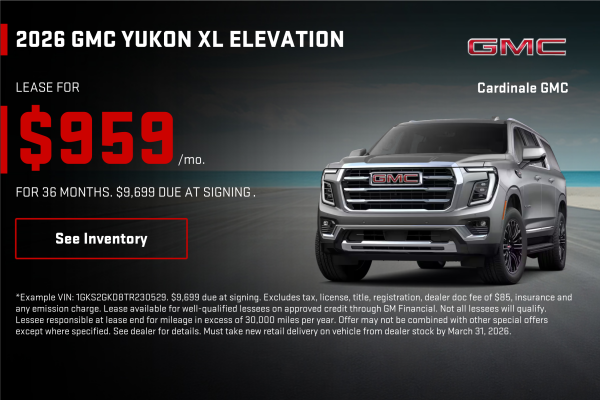 2026 GMC Yukon XL Elevation